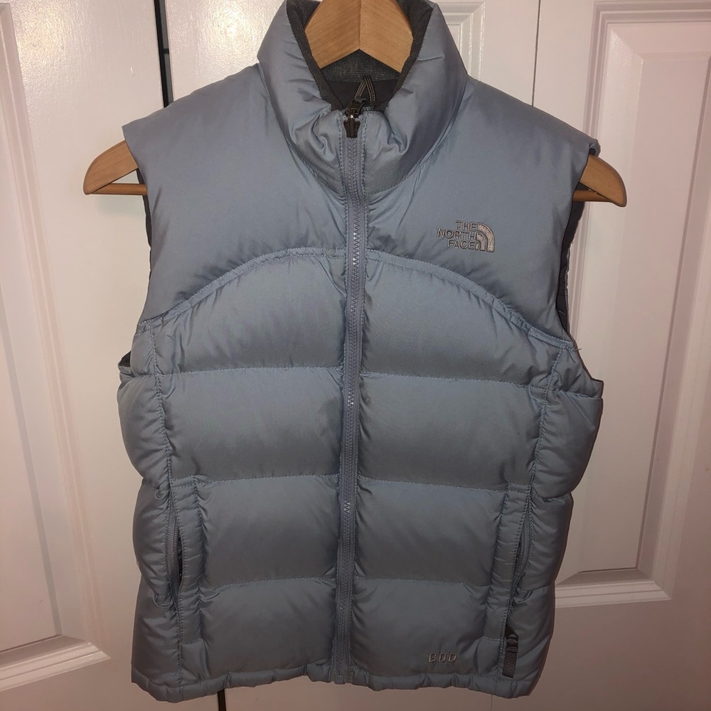 Light blue North Face vest